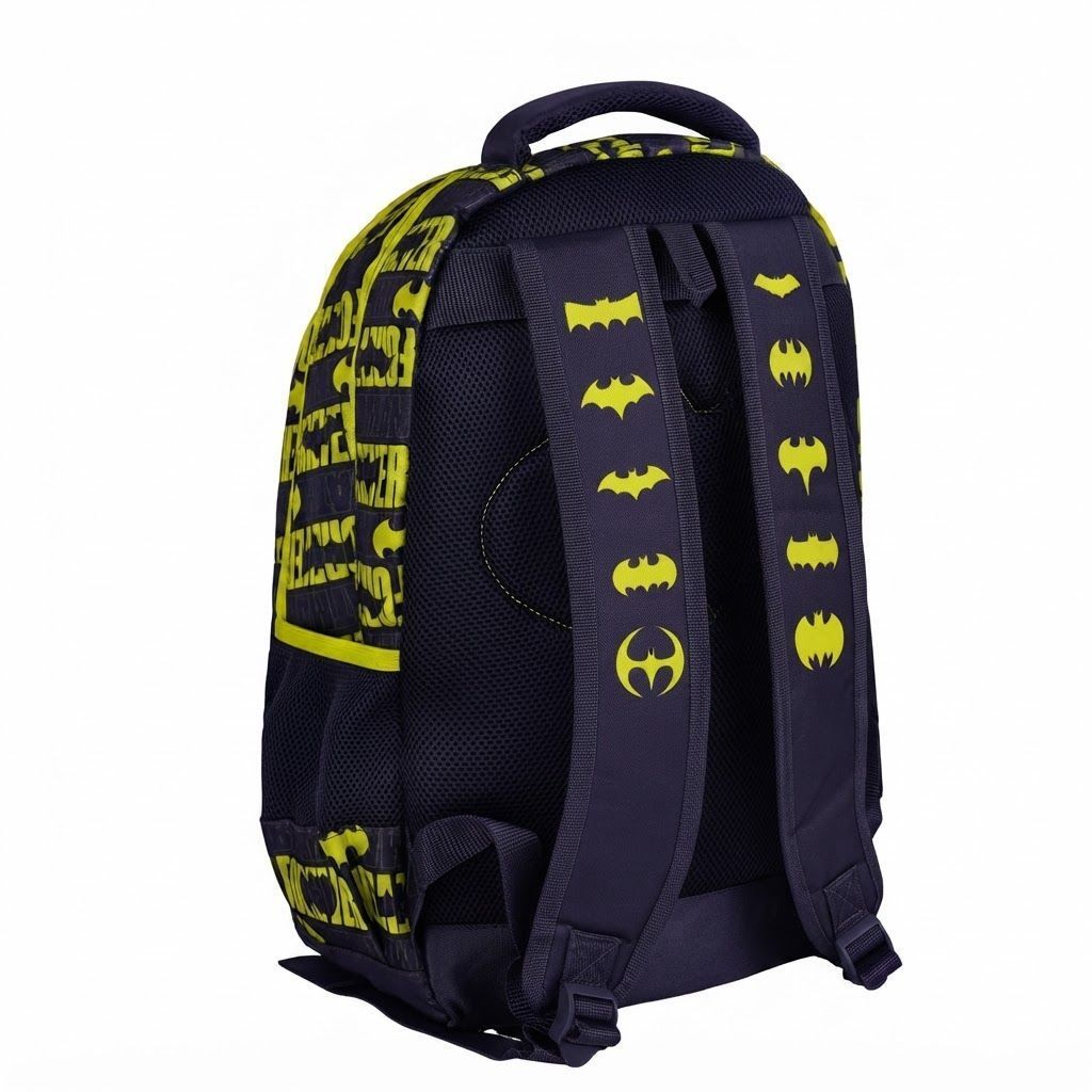TRUCARE Batman 18 Inch Kids School Backpack - Ergonomic Lightweight Durable Student Bag for Boys
