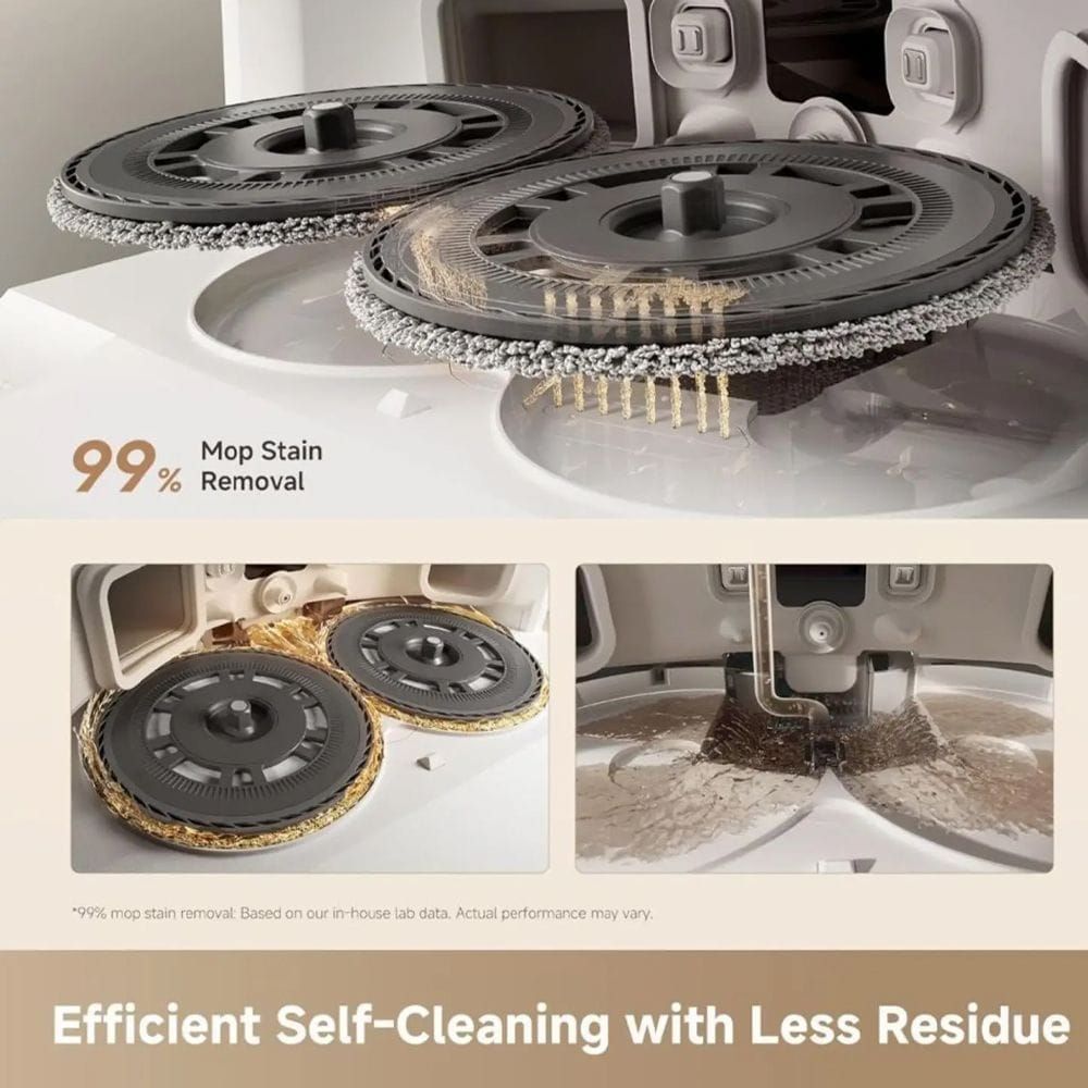 Dreame L50 Ultra Robotic Vacuum Cleaner, 25000Pa Suction, DuoScrub Mopping, Auto-Empty Dock & Smart 3D Navigation | White - RLL53SE