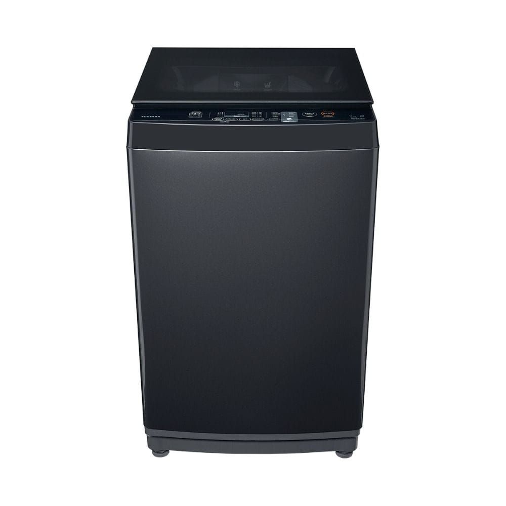 Toshiba 10kg Top Load Washing Machine, GreatWaves Technology, 8 Wash Programs, Powerful & Gentle Cleaning | Grey - AW-M1100JUPB(SG)