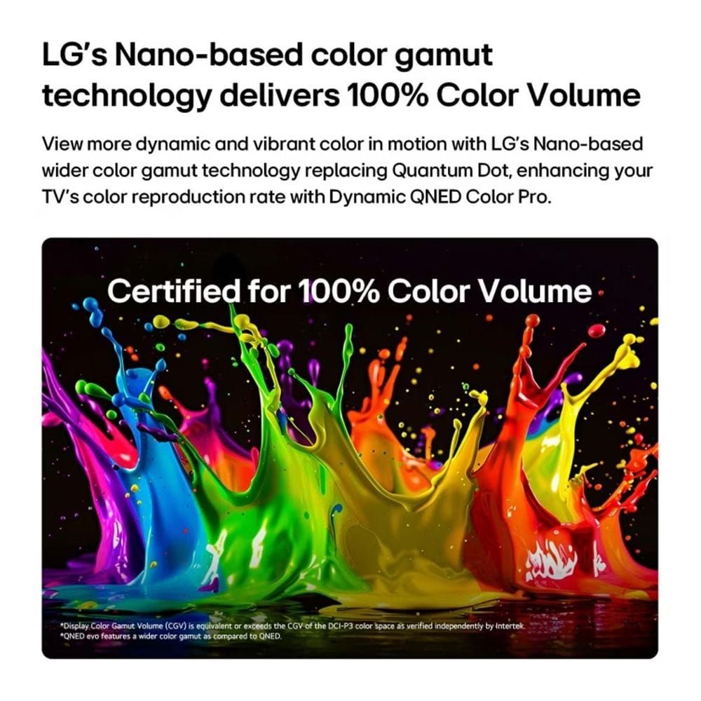 LG 86-Inch QNED Evo AI QNED85 MiniLED 4K Smart TV - Dynamic QNED Color Pro, HDR10/Dolby Vision, AI Sound Pro, webOS, Magic Remote | 86QNED85B6T.AMRG