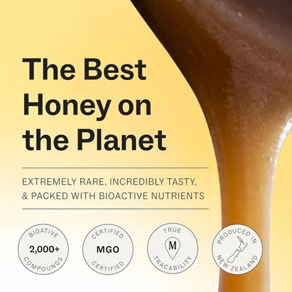 Manukora Raw Manuka Honey MGO 600+, 100% Monofloral New Zealand Manuka Honey - 250g