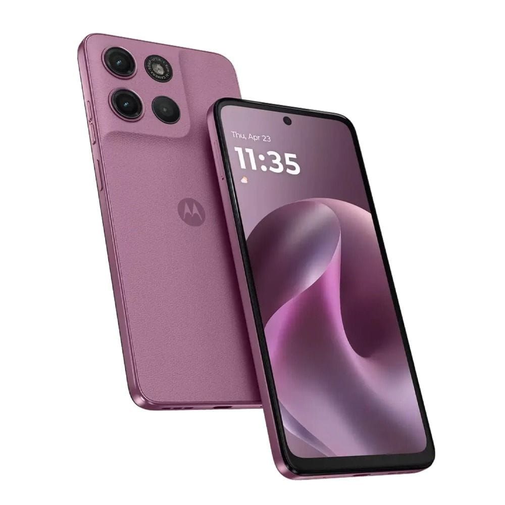 Motorola Moto G17 4G Smartphone, 4GB RAM, 128GB Storage, 6.72" LCD, Helio G81 Extreme, 50MP Camera | Bordeaux (Pink) - PBBL0014AE XT2623-3 AE