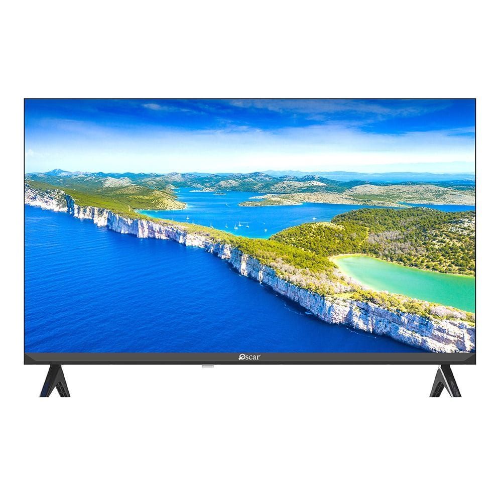 Oscar 32-inch Frameless HD Smart Android TV, Bluetooth, T2/S2 Tuner, CI Slot, HDMI & USB Connectivity | Black - OTV3201SA
