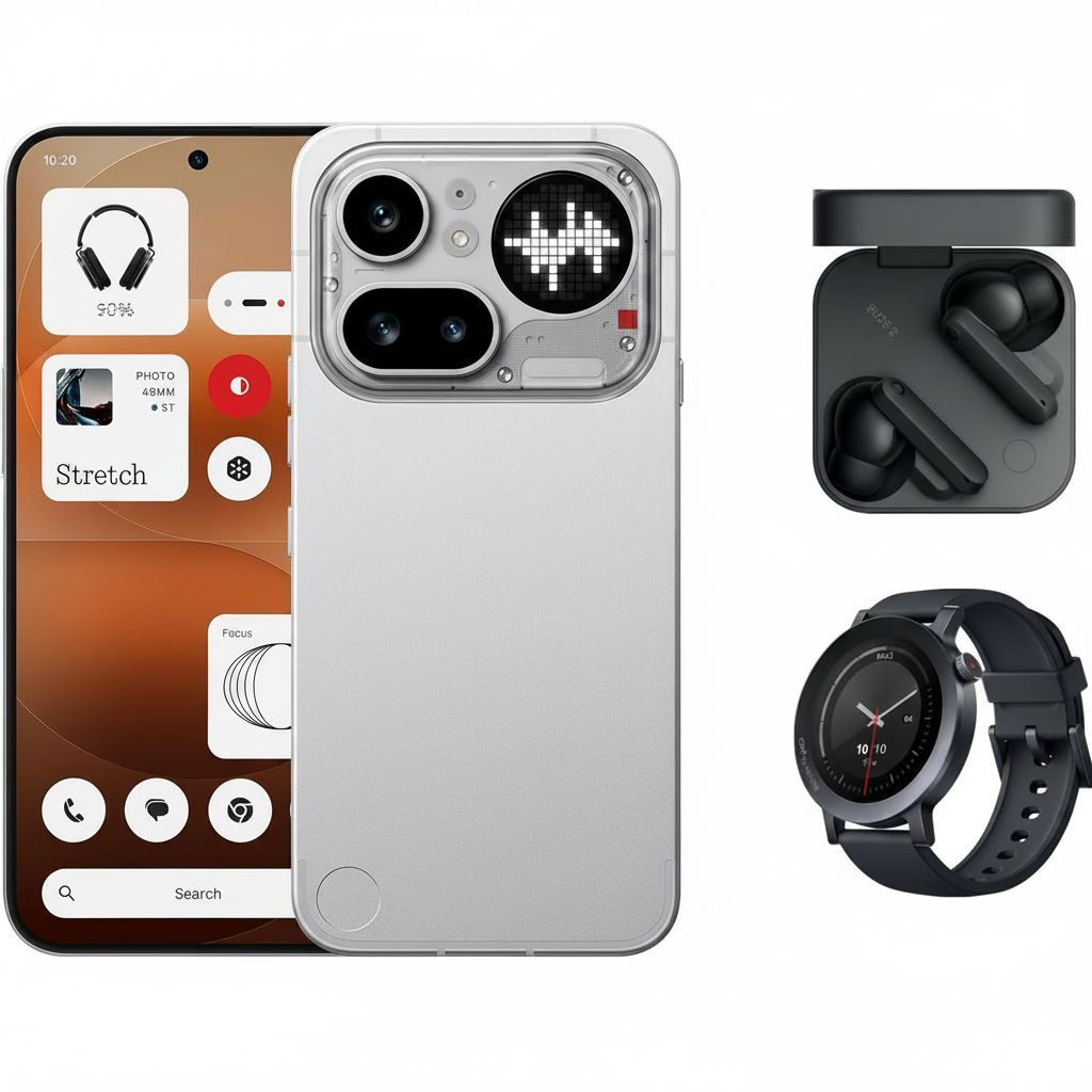 Nothing Phone (4a) Pro Bundle 12GB + 256GB, 50 MP Triple Camera, 144Hz AMOLED 144Hz AMOLED Display | Silver