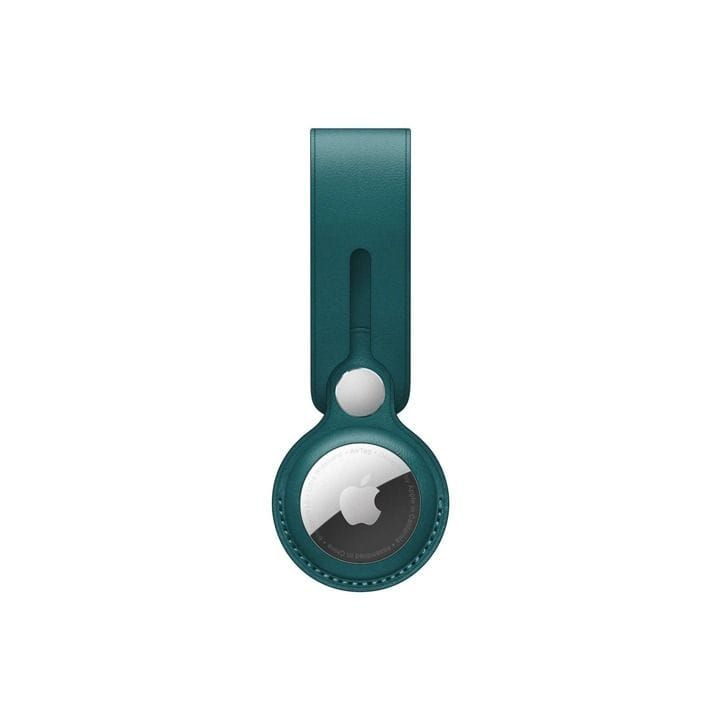 Apple AirTag Leather Loop, Stylish And Functional, Lightweight And Practical, Loop Design for Easy Attachment - Forest Green