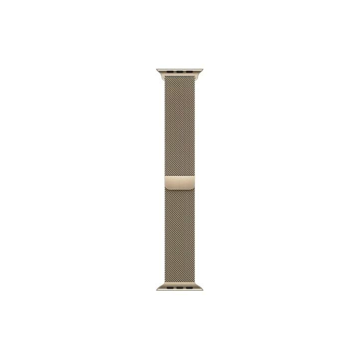 Apple Watch Milanese Loop 45mm, Magnetic Adjustable Closure, Comfortable Fit, Elegant Stainless Steel Mesh - Gold - ML763ZM/A