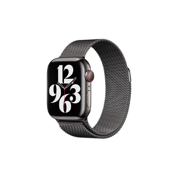 Apple Watch Milanese Loop 45mm, Magnetic Adjustable Closure, Comfortable Fit, Elegant Stainless Steel Mesh - Graphite - ML773ZM/A