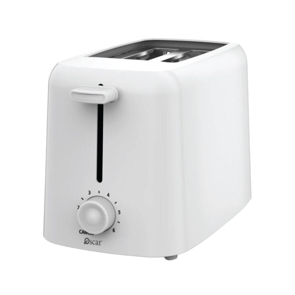 Oscar Platinum Series 2-Slice Toaster, 650W, 6 Browning Settings, Cancel Function, Crumb Tray & Cord Storage | OS-TW02 - White