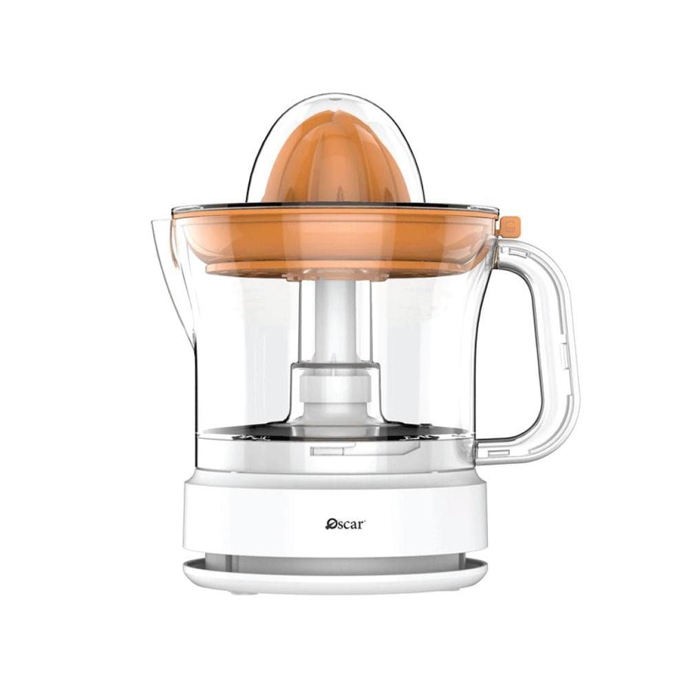 Oscar Platinum Series 0.84L Citrus Juicer, 40W, Double Juicing Cones, Two-Way Rotation, Food-Grade Juice Container, Cord Storage | OS-CJW40 - White