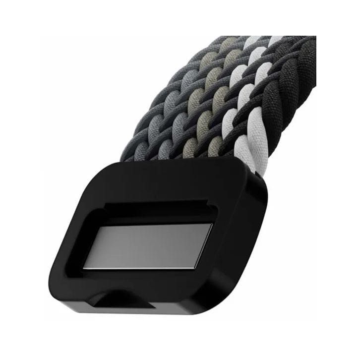 SwitchEasy Candy Braided Nylon Watch Loop with Magnetic Lock for Apple Watch Series 4-Series 9 38/40/41mm Black/Gray | SAW341237BY24